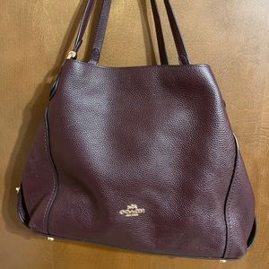 Coach Oxblood Edie 31 Shoulder Bag